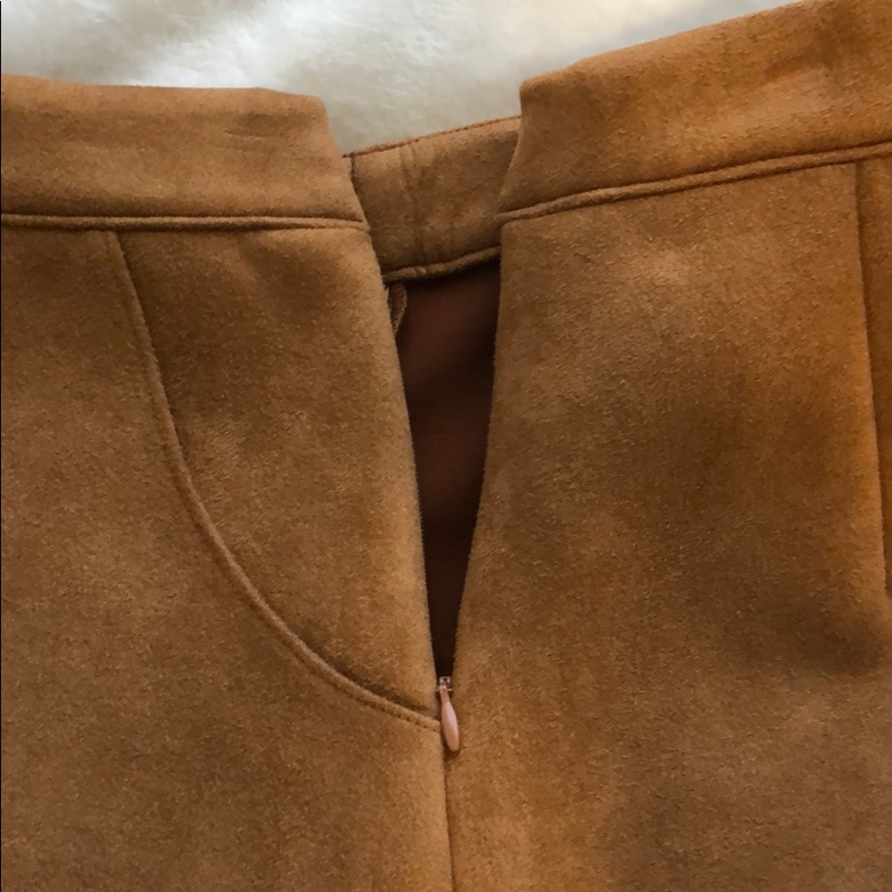 NWT Light Brown Suede Skirt - Picture 3 of 4